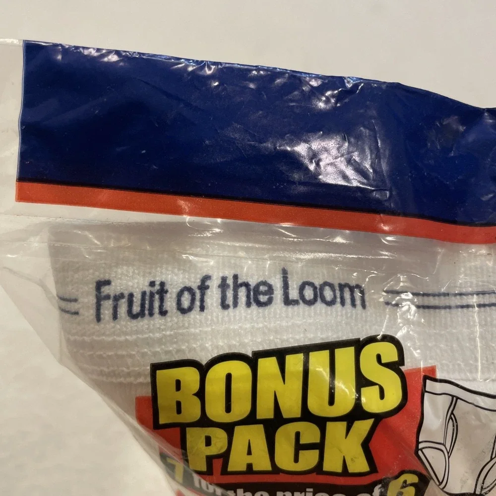 Vintage Fruit of the Loom Boys Briefs Size 12 Pack Of 7 White New Old Stock